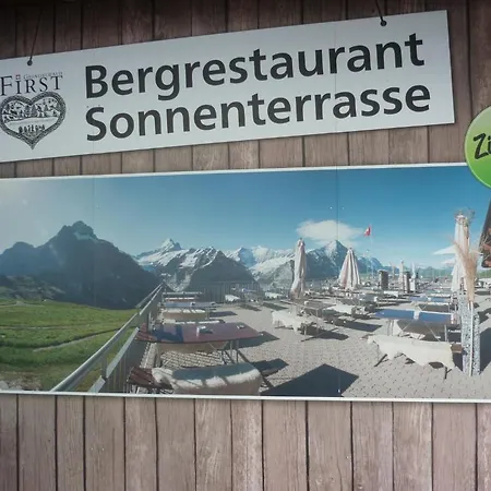 旅馆 Berggasthaus First - Only Accessible By Cable Car